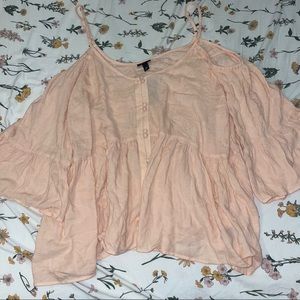 Pink Flowy Boho Top